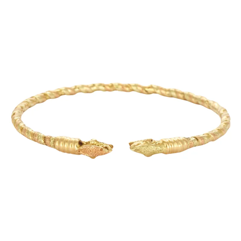 Bracelet 3 ors têtes de serpent sold by 58 Facettes
