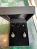 Boucles d’Oreilles Gouttes pavées Saphirs Diamants Or 18 Carats sold by 58 Facettes