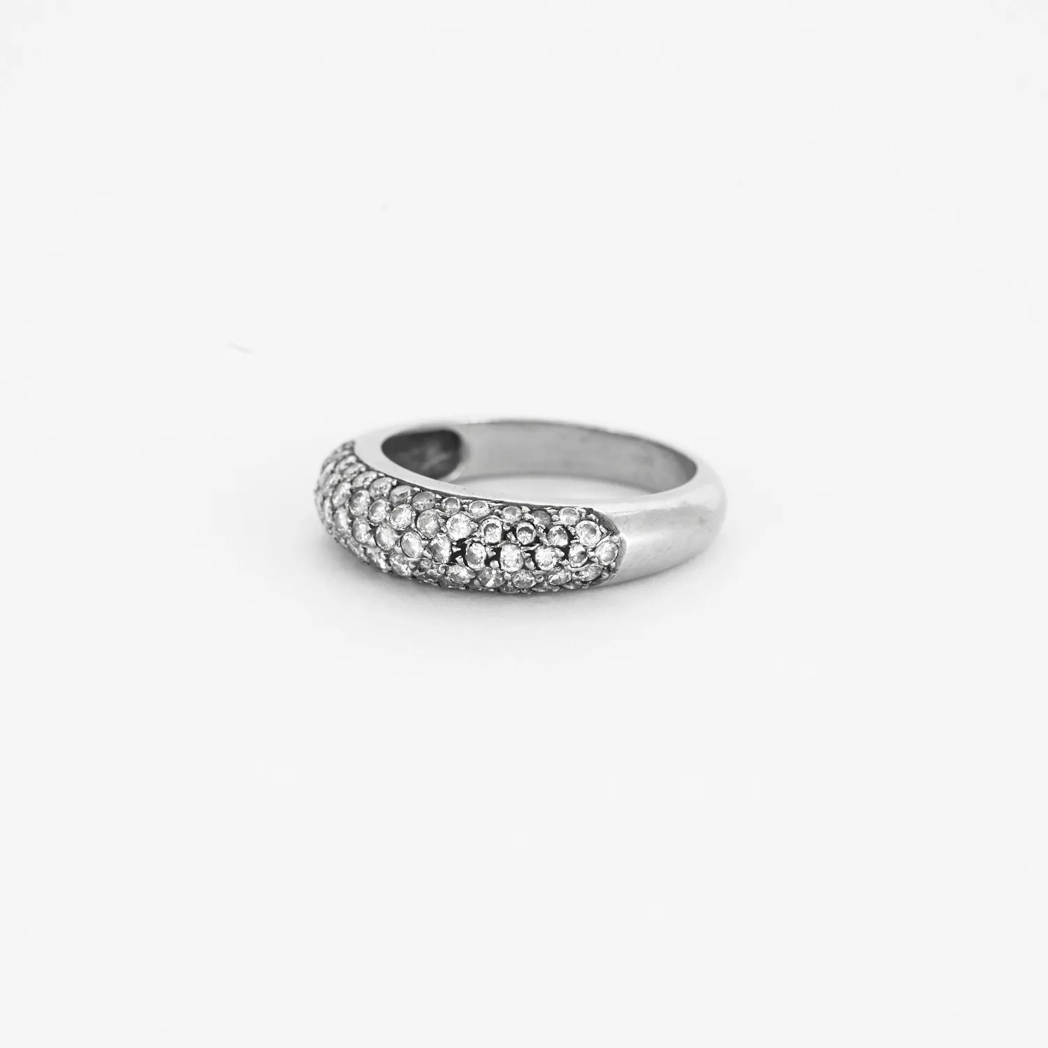 Bague Bande Pavée or blanc sold by 58 Facettes product image thumbnail 5