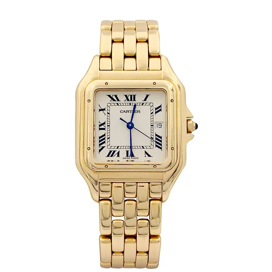 Montre Cartier ,"Panthère", or jaune. sold by 58 Facettes