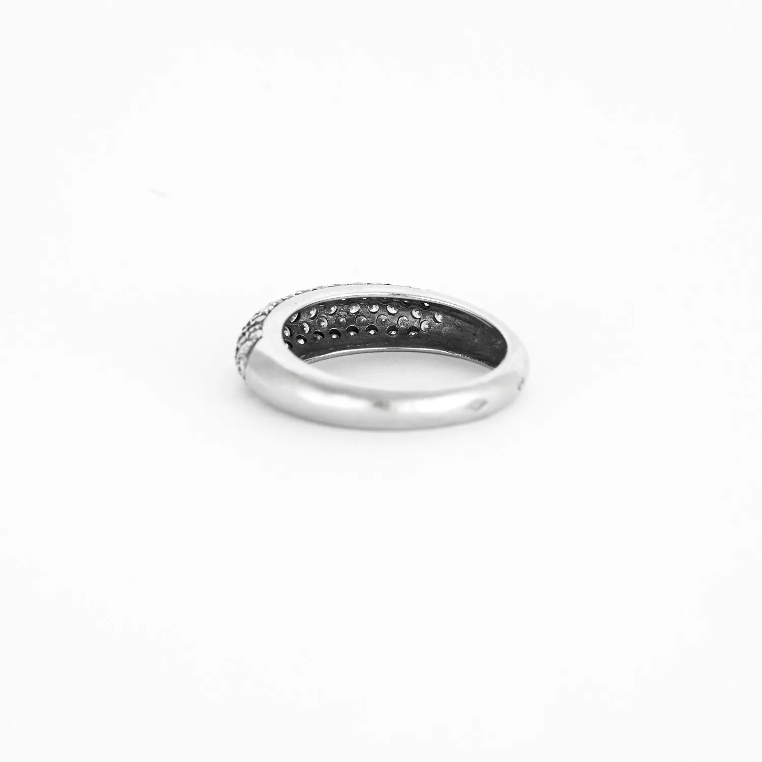 Bague Bande Pavée or blanc sold by 58 Facettes product image thumbnail 4