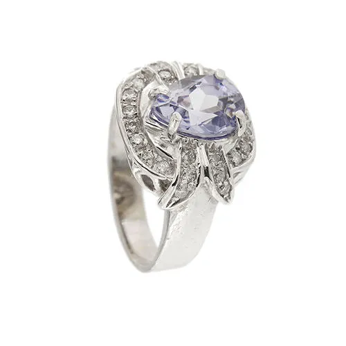 Bague or blanc saphir et diamants sold by 58 Facettes product image thumbnail 4
