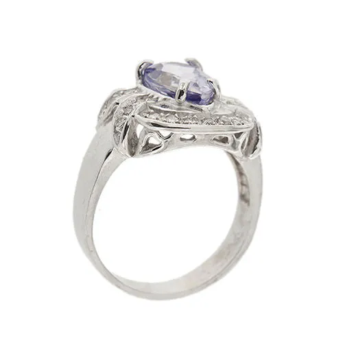 Bague or blanc saphir et diamants sold by 58 Facettes product image thumbnail 3