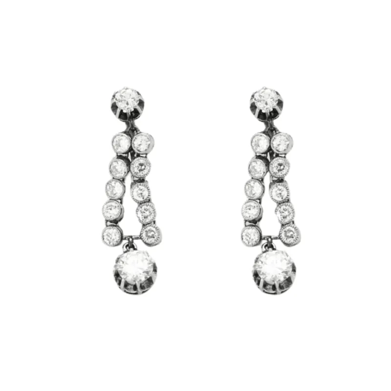 Boucles d'oreilles Diamants en chute sold by 58 Facettes