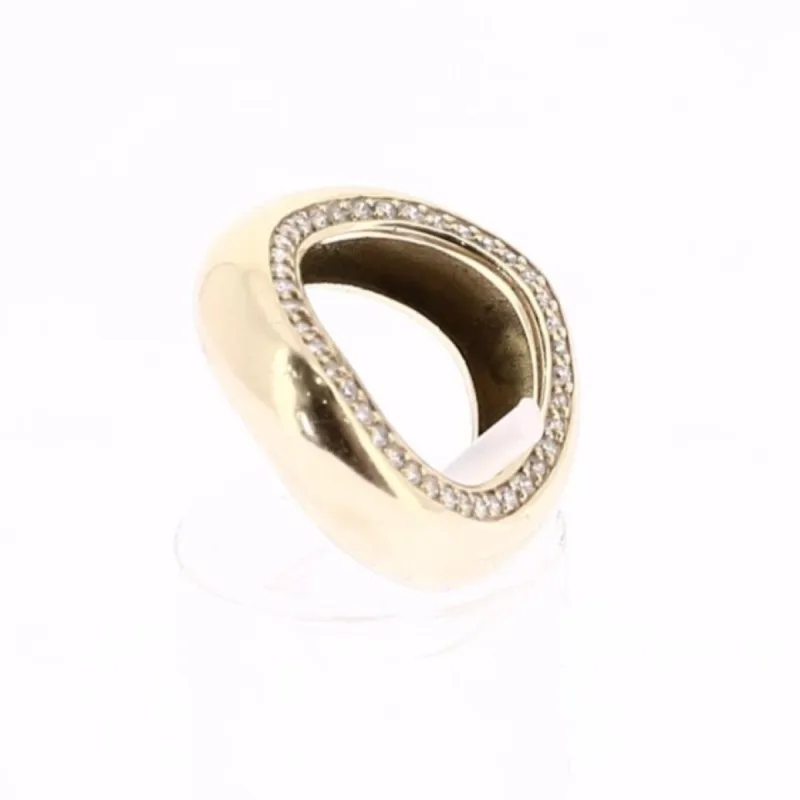 RAINBOW K - Bague Illusion Or jaune et Diamants sold by 58 Facettes
