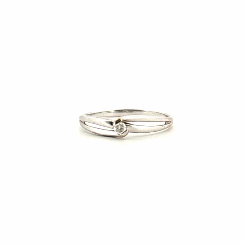 Solitaire Or Blanc Diamant sold by 58 Facettes