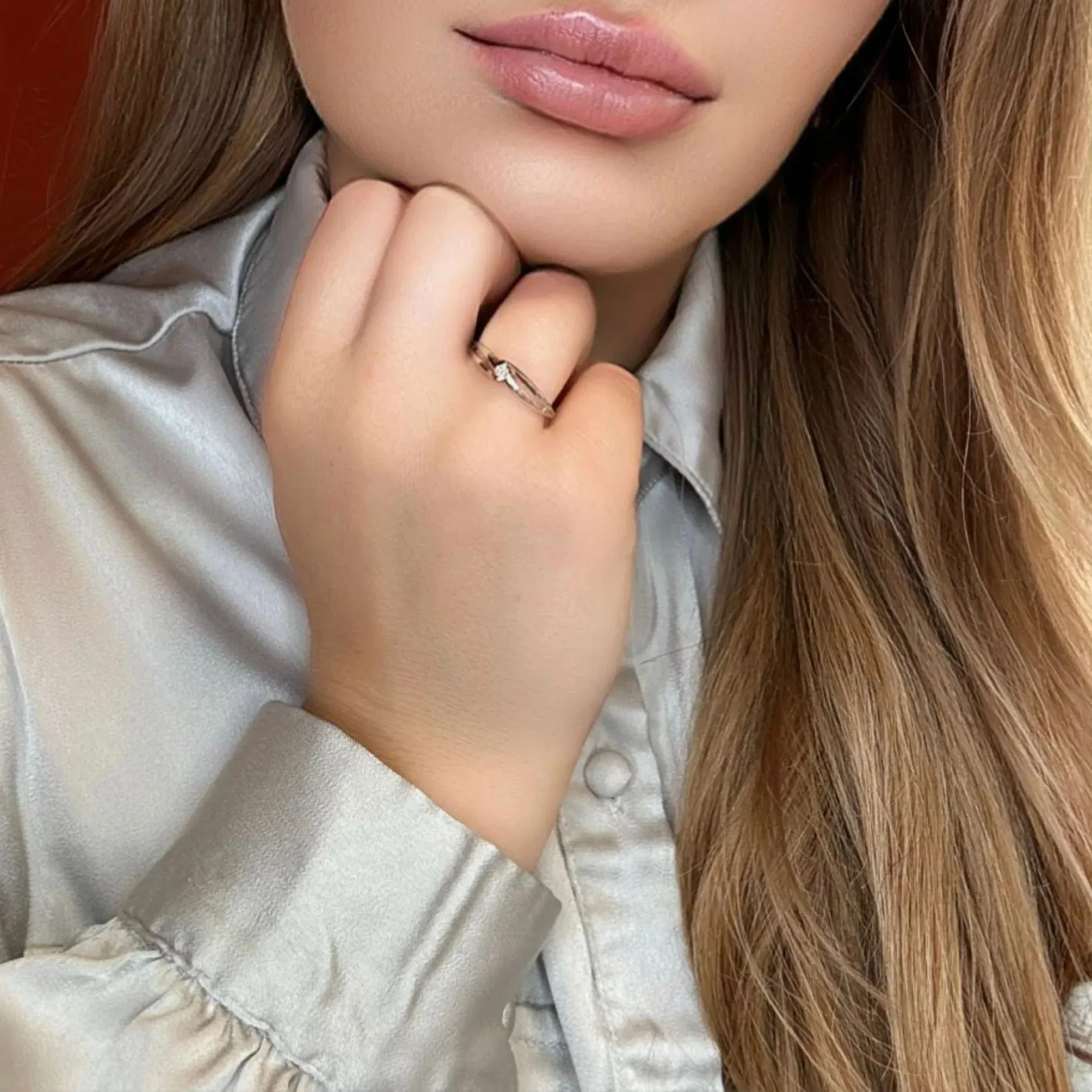 Solitaire Or Blanc Diamant sold by 58 Facettes product image thumbnail 2