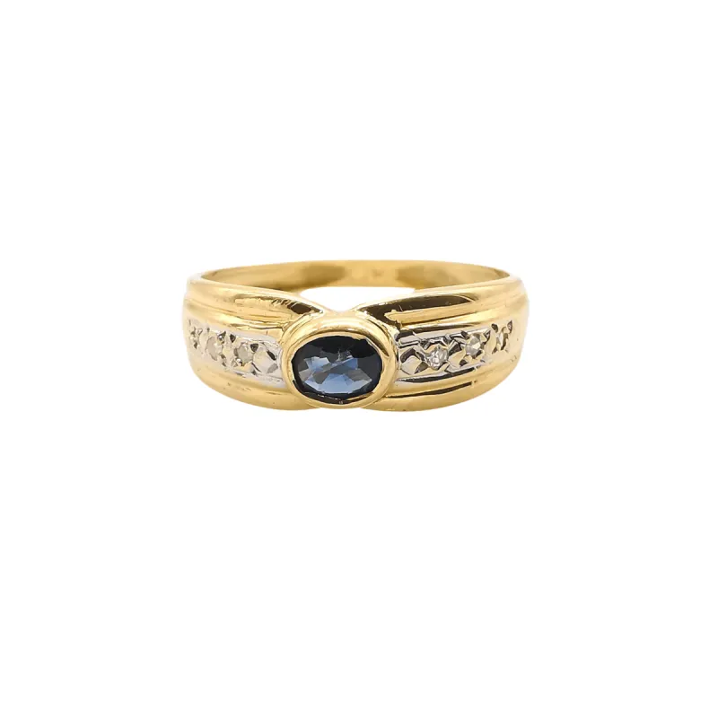 Bague or saphir & diamants sold by 58 Facettes