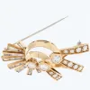 Broche ancienne en or jaune et diamants sold by 58 Facettes