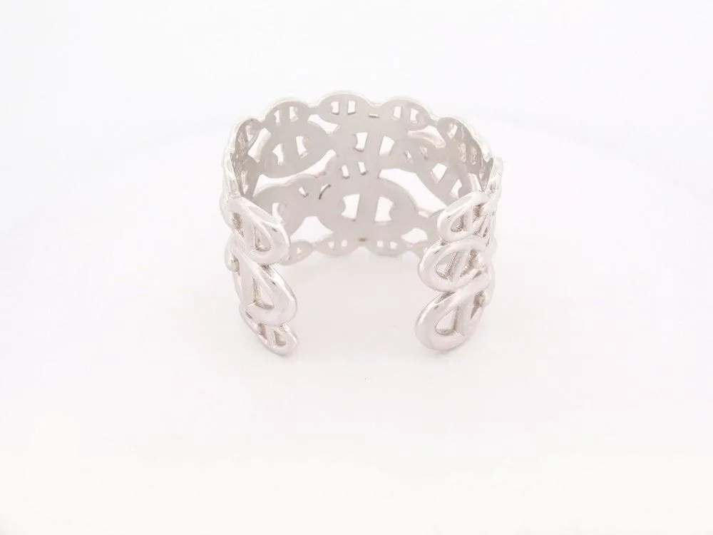 bracelet HERMES chaine d'ancre enchainee tgm en argent sold by 58 Facettes product image thumbnail 3