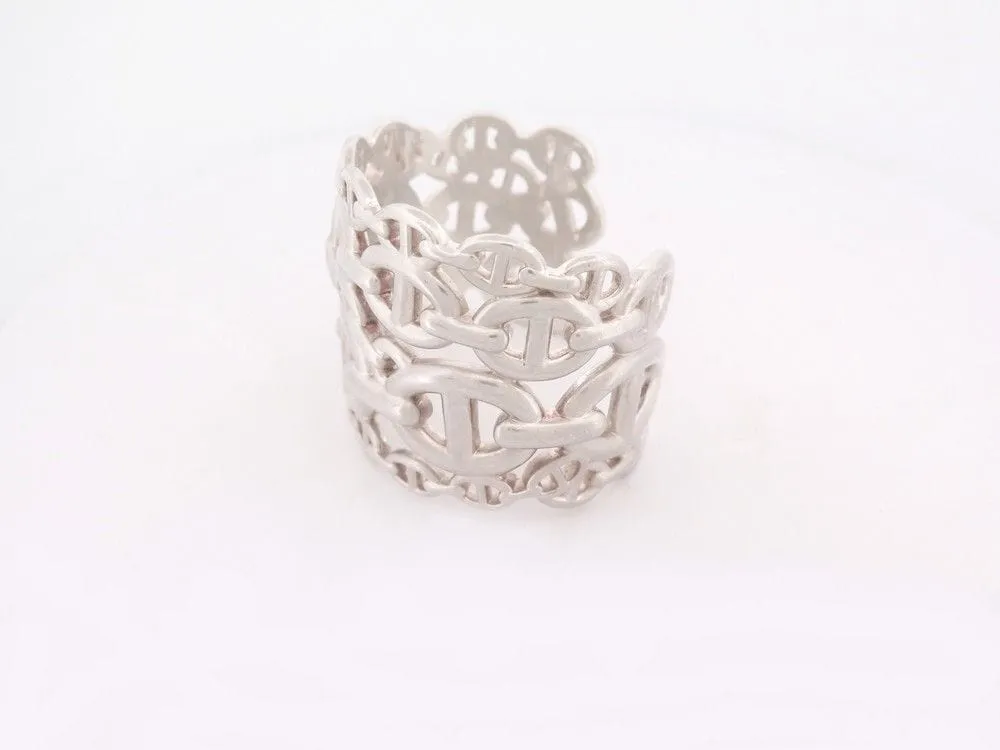 bracelet HERMES chaine d'ancre enchainee tgm en argent sold by 58 Facettes product image thumbnail 2