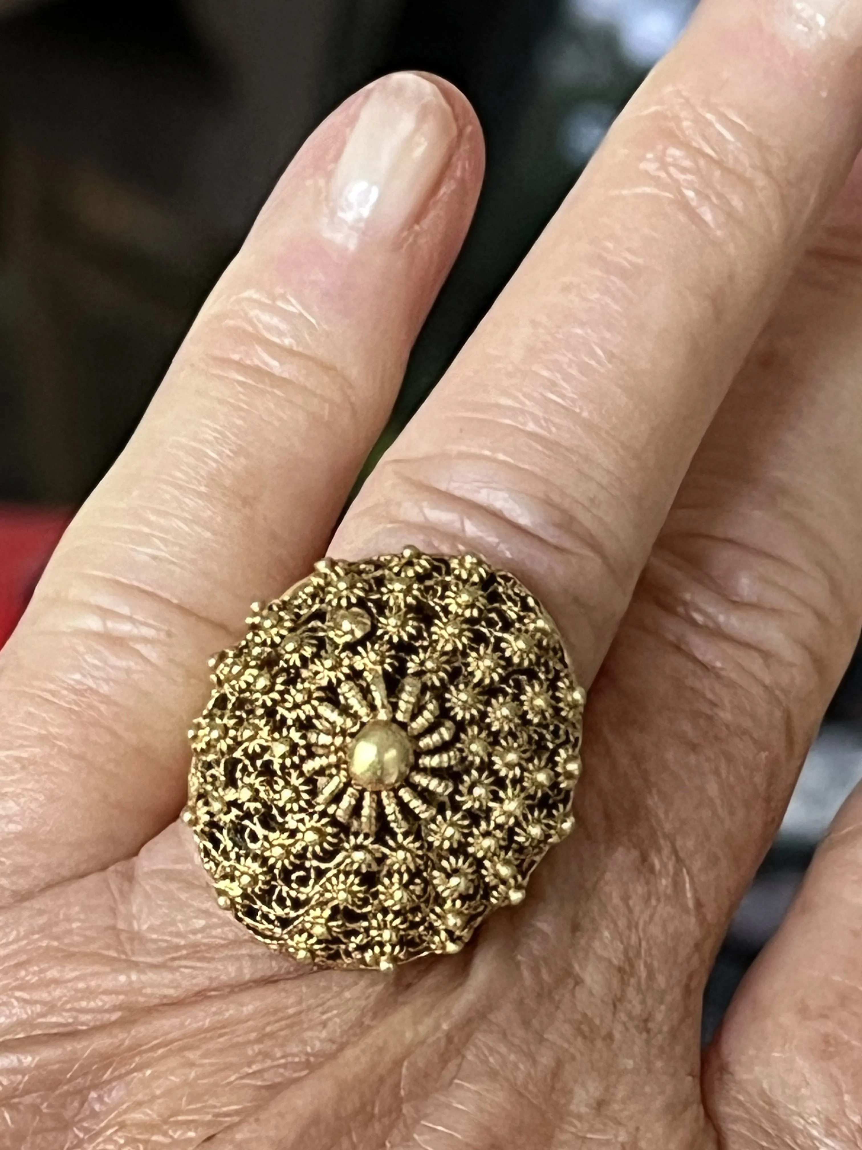 Bague dôme or jaune sold by 58 Facettes product image thumbnail 2