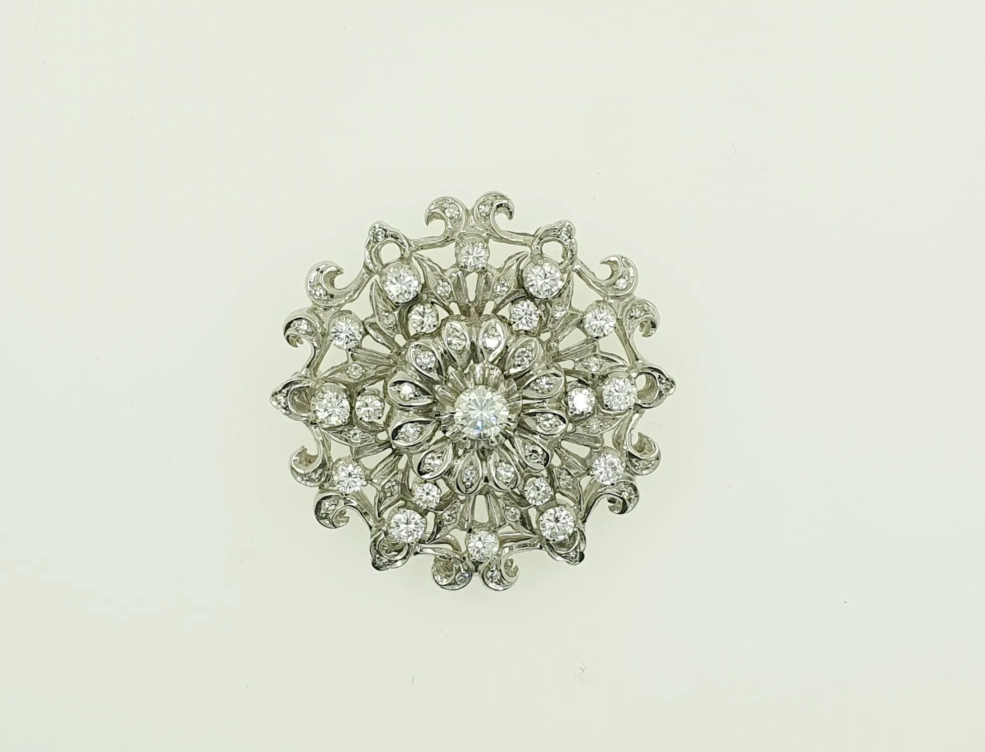 Broche or blanc diamants 1,80 ct sold by 58 Facettes product image thumbnail 4