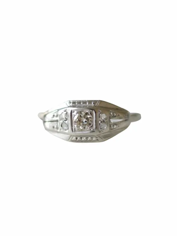 Bague Art Déco Bandeau, Diamants sold by 58 Facettes