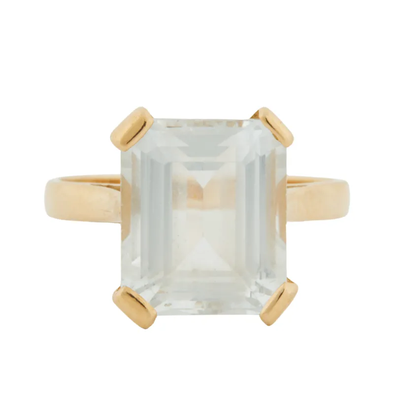 Bague Or Jaune - Aigue-Marine sold by 58 Facettes