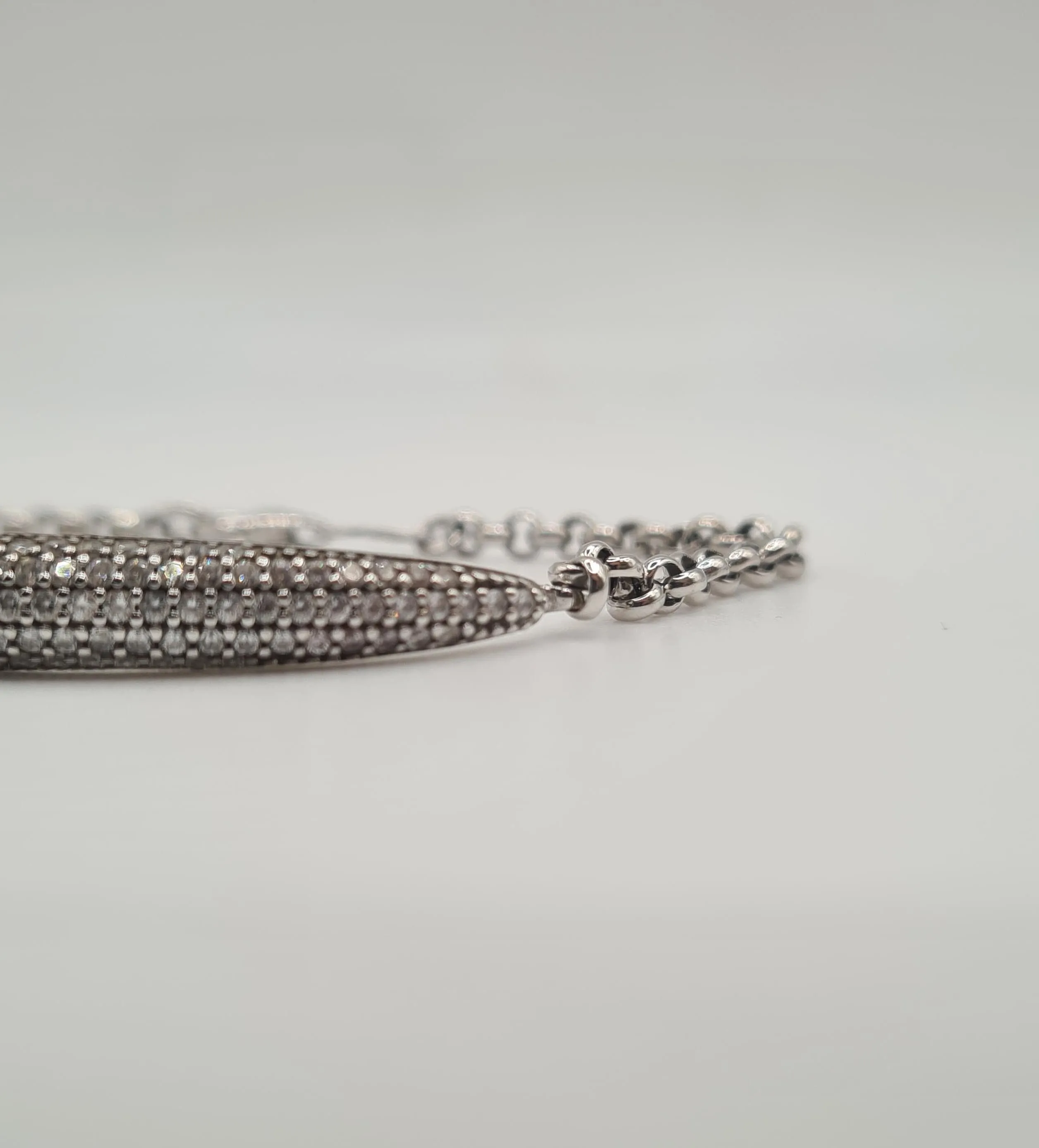 Bracelet or blanc serti zircons sold by 58 Facettes product image thumbnail 4