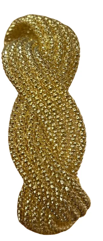 Bracelet tressé or jaune sold by 58 Facettes