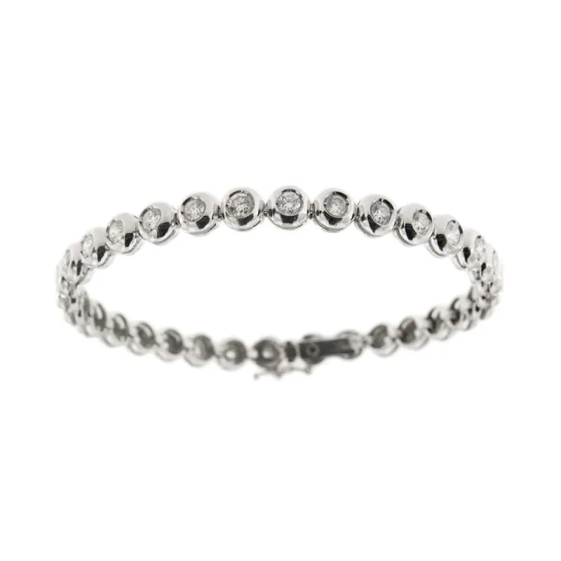 Bracelet tennis avec diamants sold by 58 Facettes