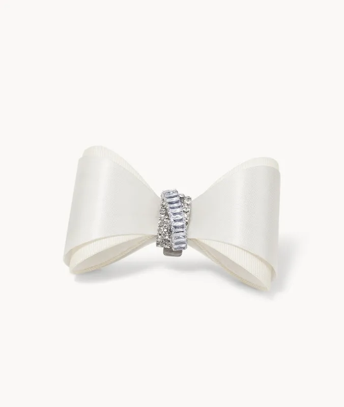 Silk Bow Buckle - White sold by 7OR9