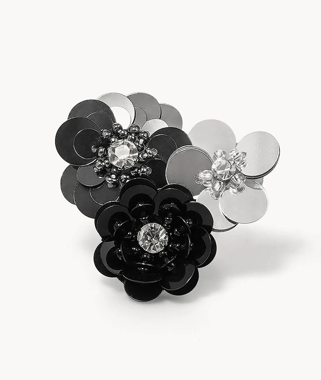 Sequin Flower Buckle - Black sold by 7OR9 product image thumbnail 3
