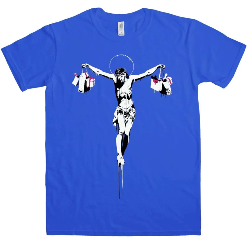 Banksy Shopping Jesus T-Shirt sold by 8Ball
