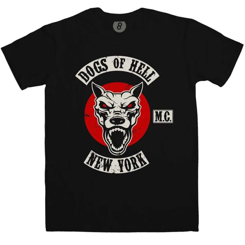 Dogs Of Hell Ny Front Print T-Shirt sold by 8Ball