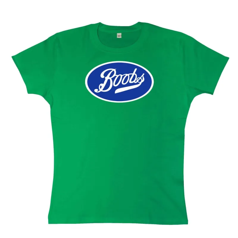 Boobs Womens Fitted T-Shirt sold by 8Ball
