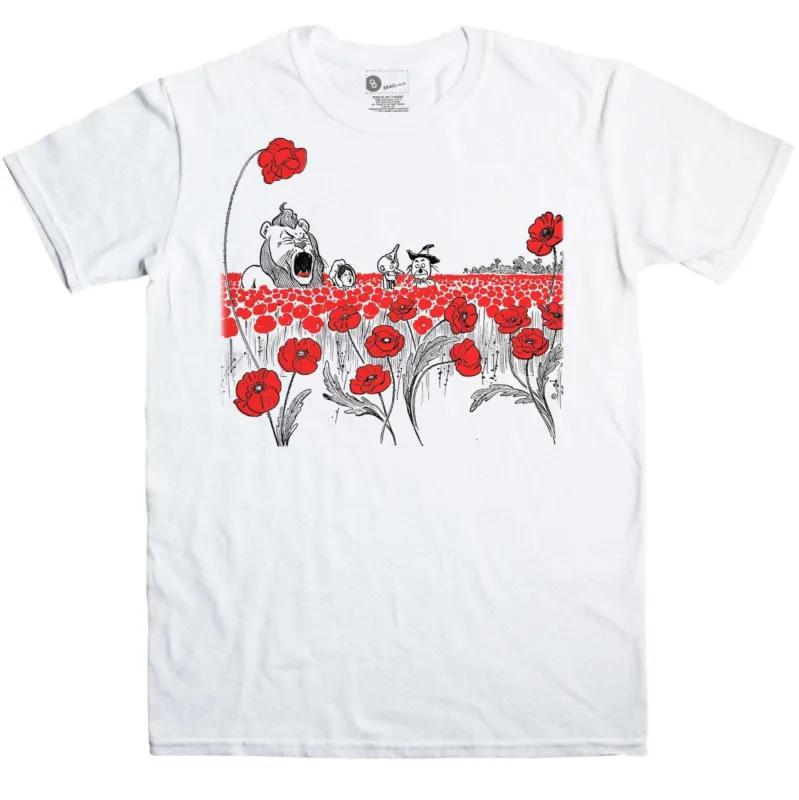 Wizard Of Oz Poppy Field T-Shirt sold by 8Ball
