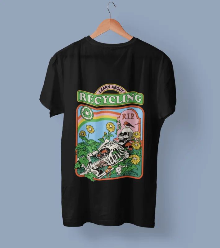 Steven Rhodes Learn About Recycling T-Shirt sold by 8Ball