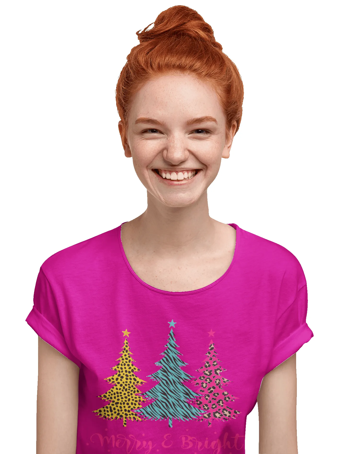Triple Christmas Tree Womens Style T-Shirt sold by 8Ball product image thumbnail 5