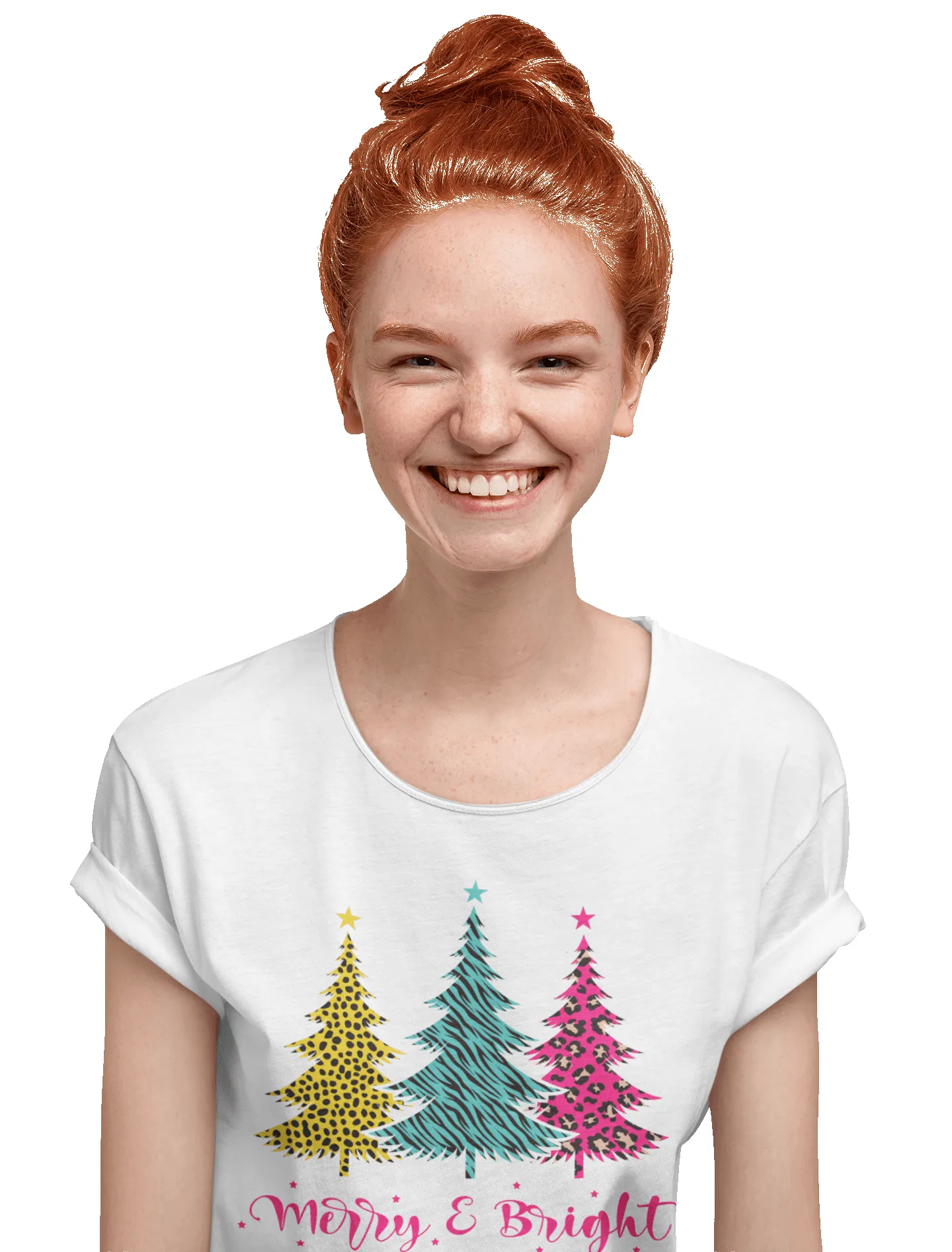 Triple Christmas Tree Womens Style T-Shirt sold by 8Ball product image thumbnail 2