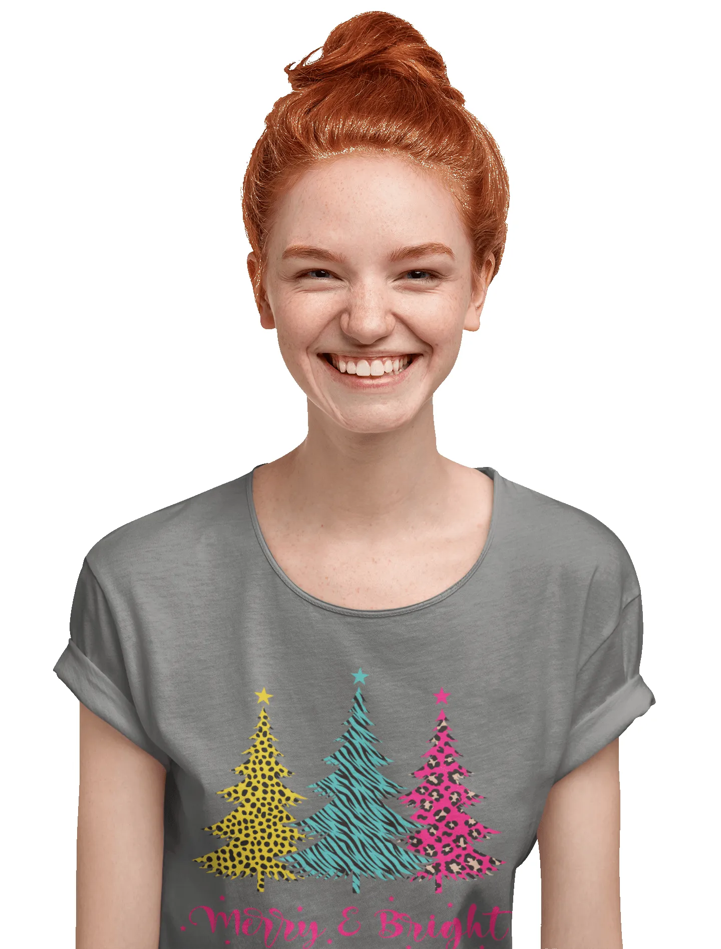 Triple Christmas Tree Womens Style T-Shirt sold by 8Ball product image thumbnail 4
