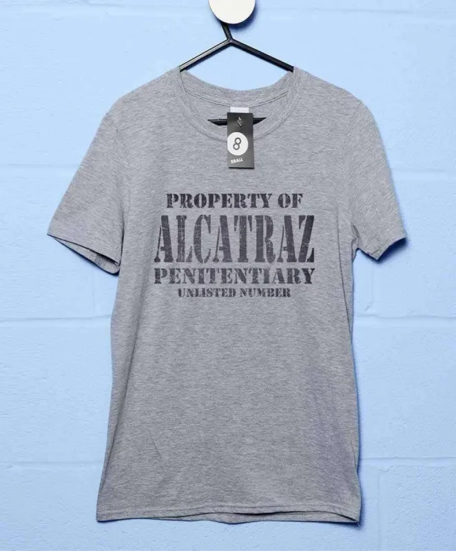 Property Of Alcatraz Penitentiary T-Shirt As Worn by Debbie Harry sold by 8Ball