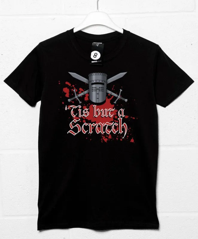 Crossed Swords Black Knight Scratch T-Shirt sold by 8Ball