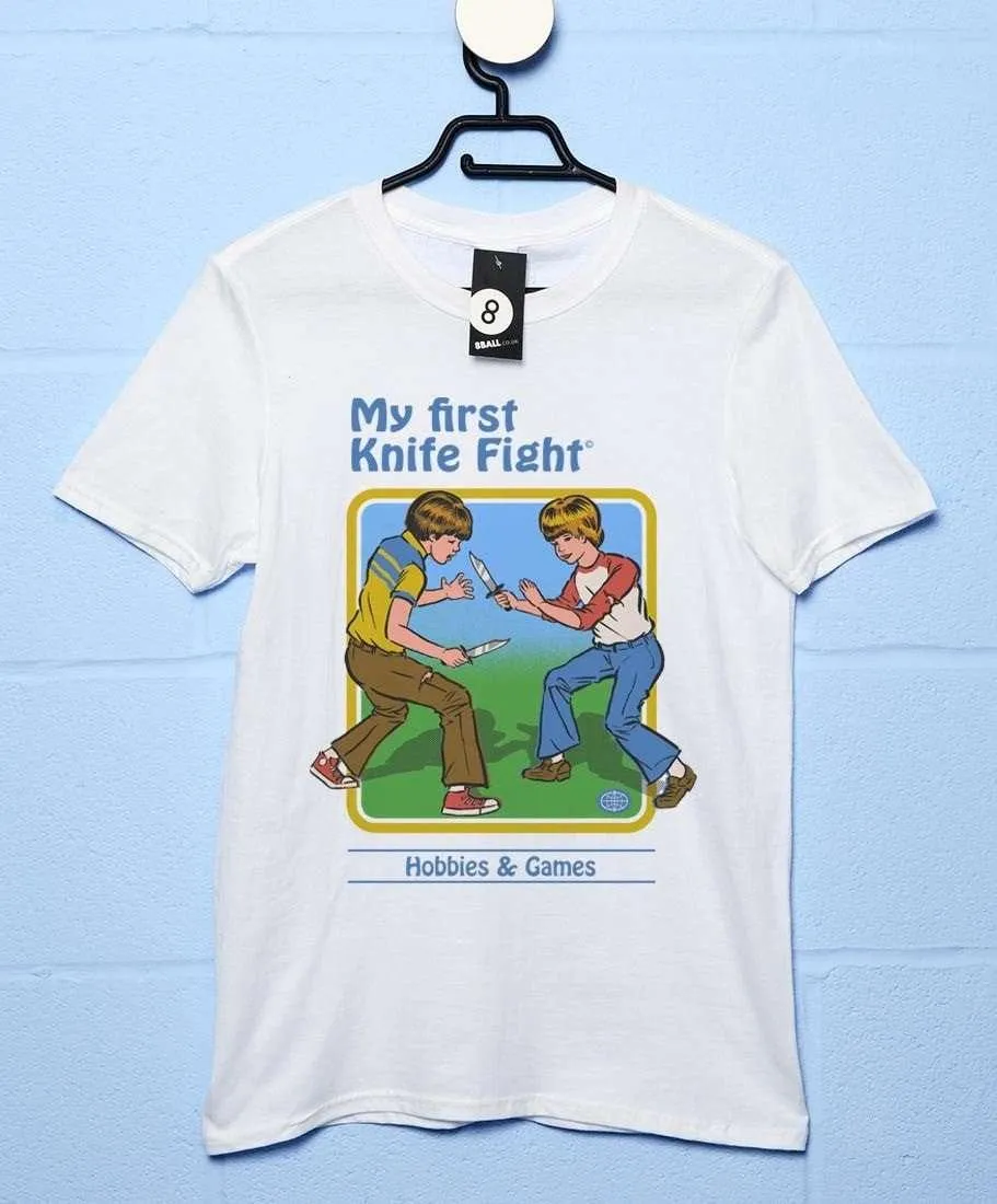 Steven Rhodes My First Knife Fight T-Shirt sold by 8Ball