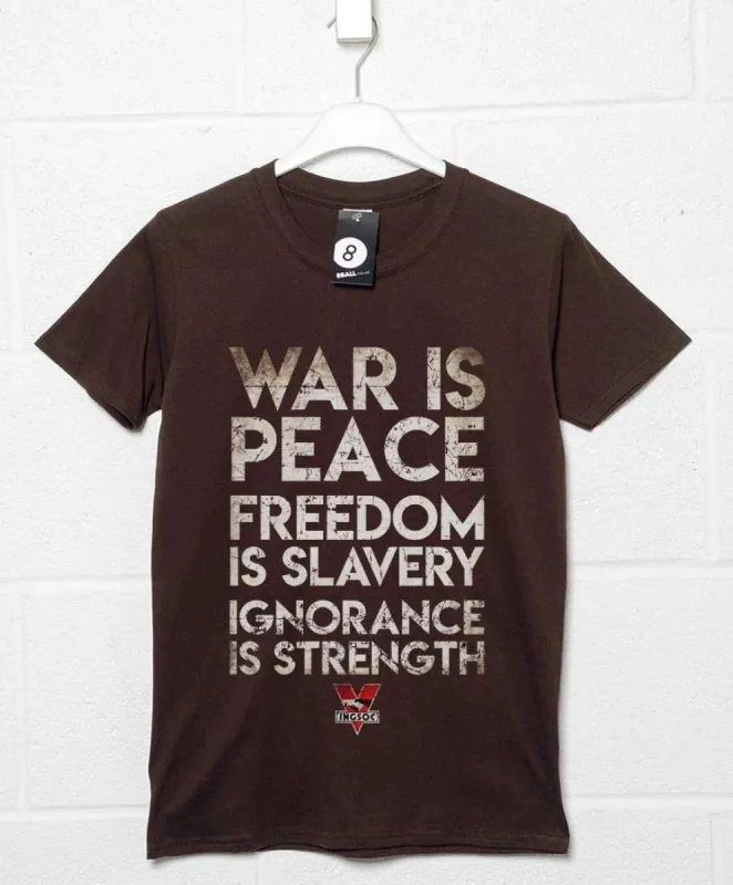 Ingsoc Party Slogans T-Shirt sold by 8Ball