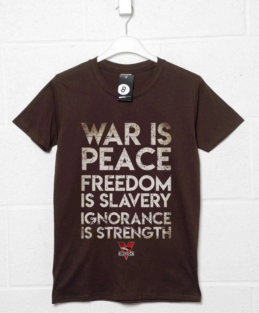 Ingsoc Party Slogans T-Shirt sold by 8Ball
