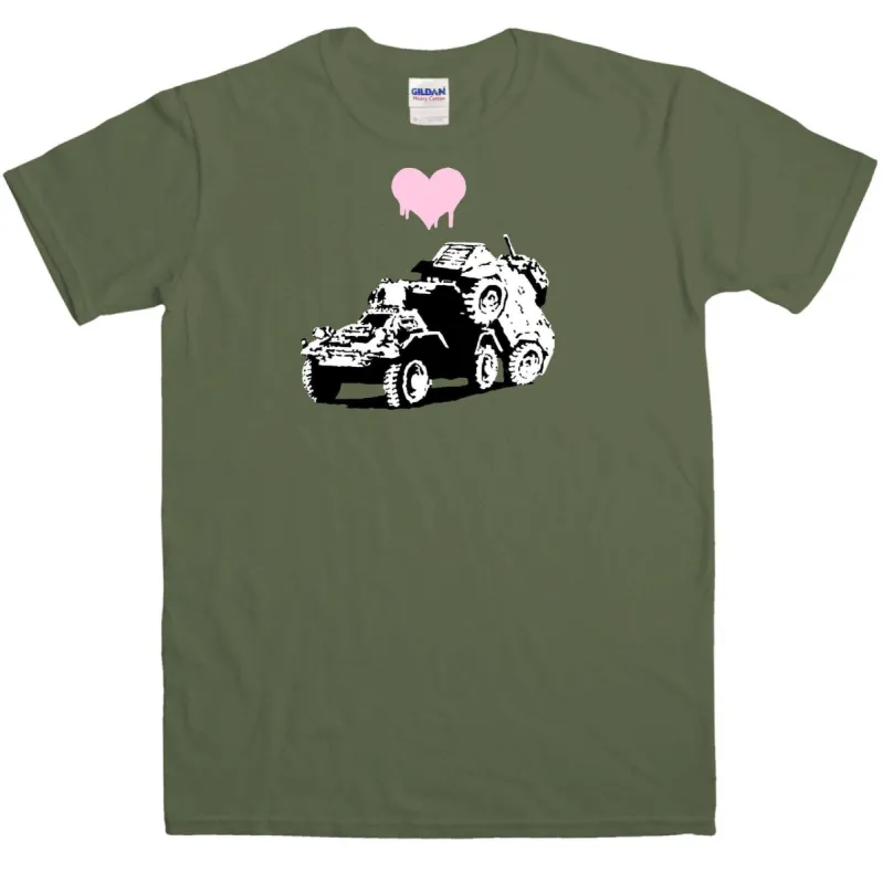 Banksy Love Tanks T-Shirt sold by 8Ball