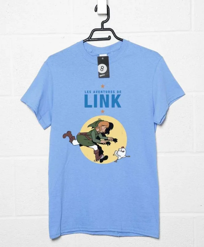 Les Adventure De Link T-Shirt sold by 8Ball