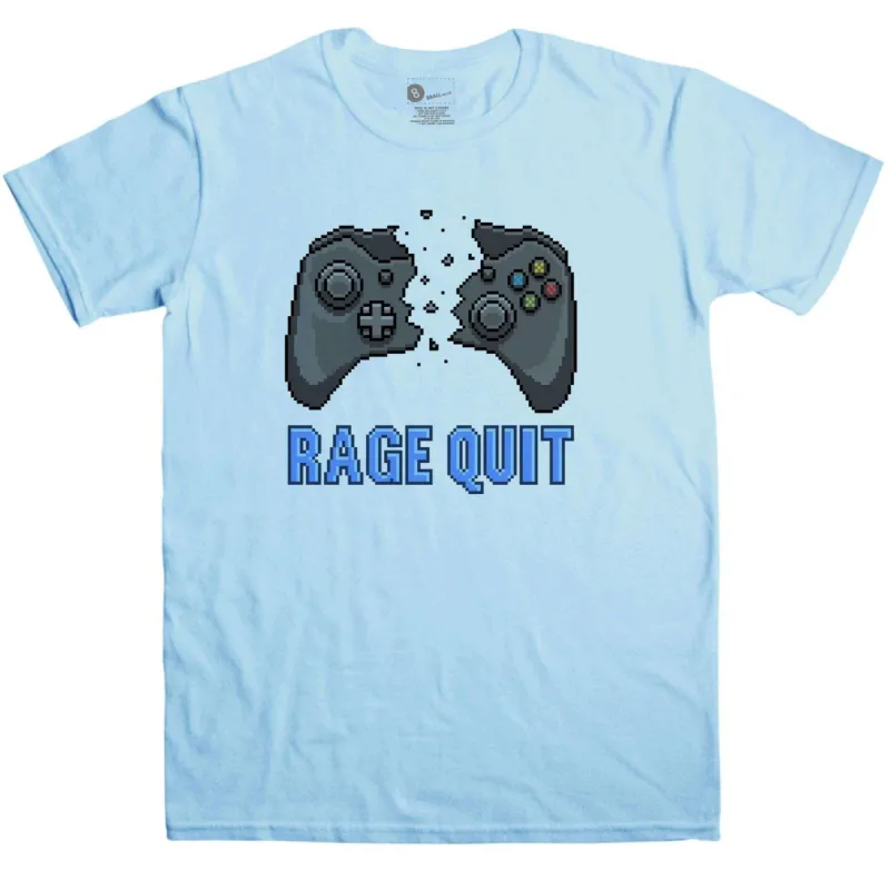 Gaming Men's Rage Quit T-Shirt sold by 8Ball