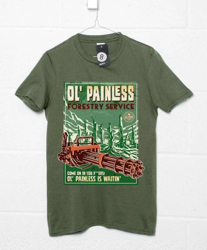 Ol' Painless Forestry Service T-Shirt sold by 8Ball