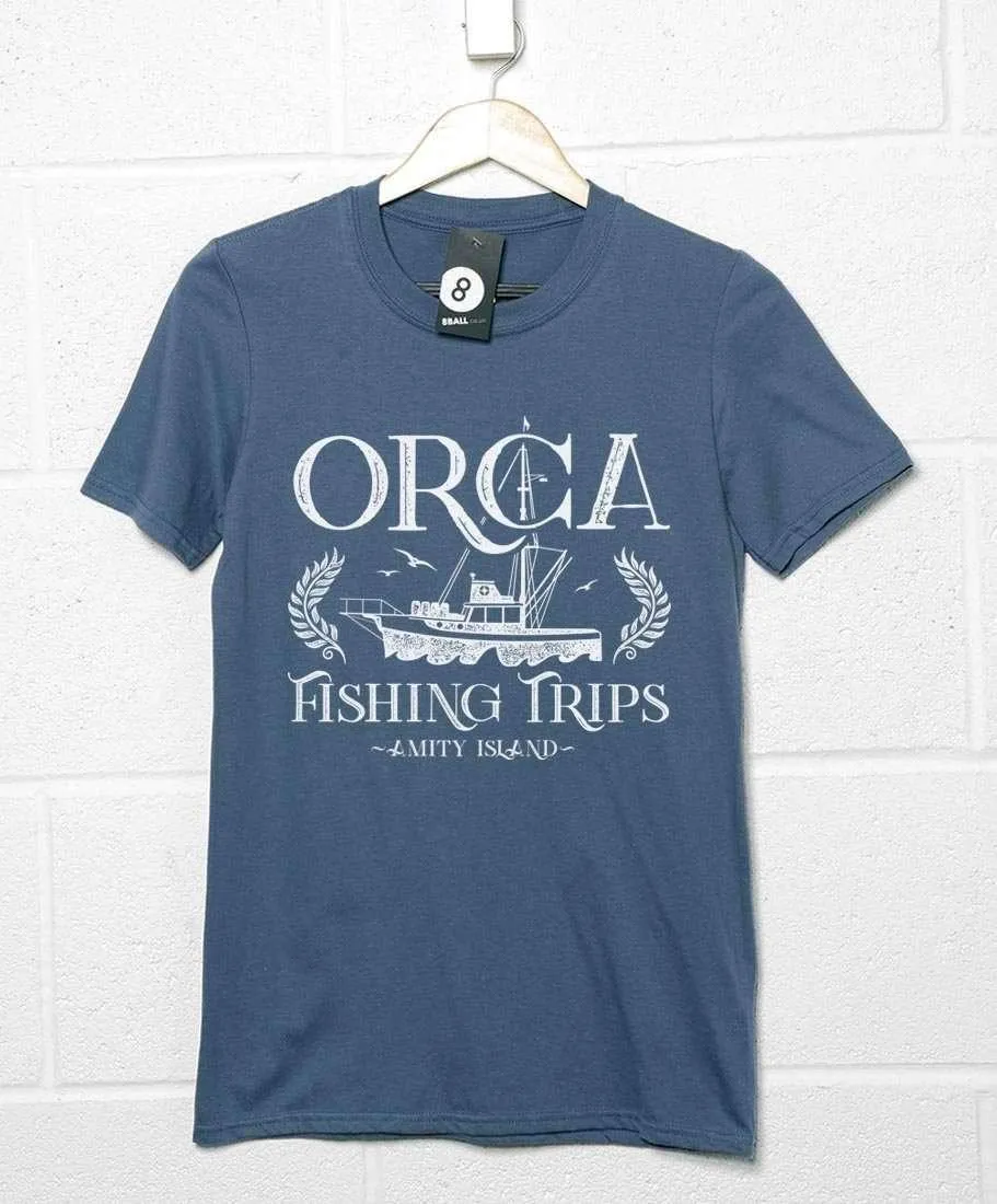 Orca Fishing Trips T-Shirt sold by 8Ball