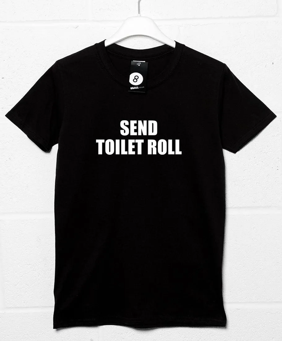 Send Toilet Roll Video Conference T-Shirt sold by 8Ball product image thumbnail 3