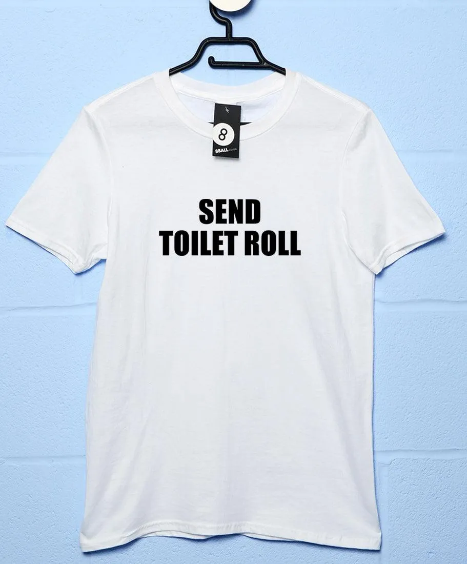 Send Toilet Roll Video Conference T-Shirt sold by 8Ball product image thumbnail 5