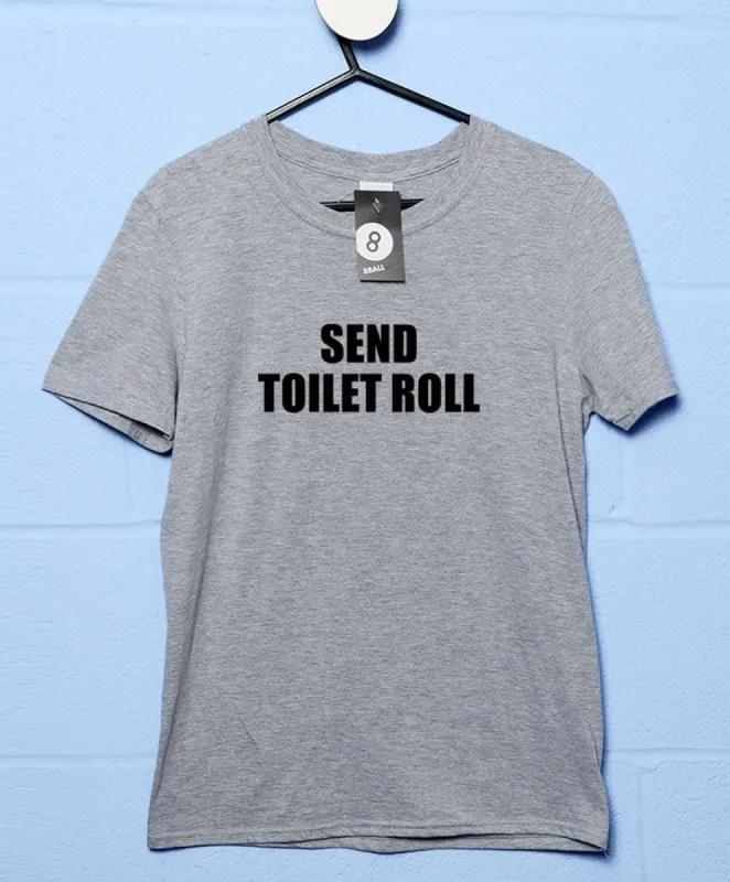Send Toilet Roll Video Conference T-Shirt sold by 8Ball