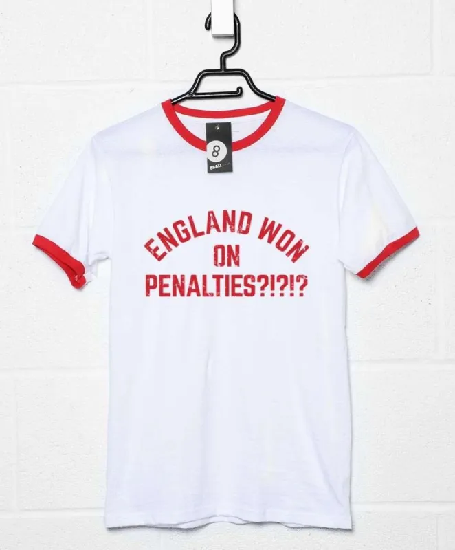 England Won on Penalties T-Shirt sold by 8Ball