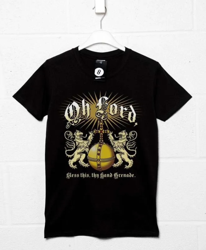 Lord Bless Thy Hand Grenade T-Shirt Inspired By The Holy Grail sold by 8Ball