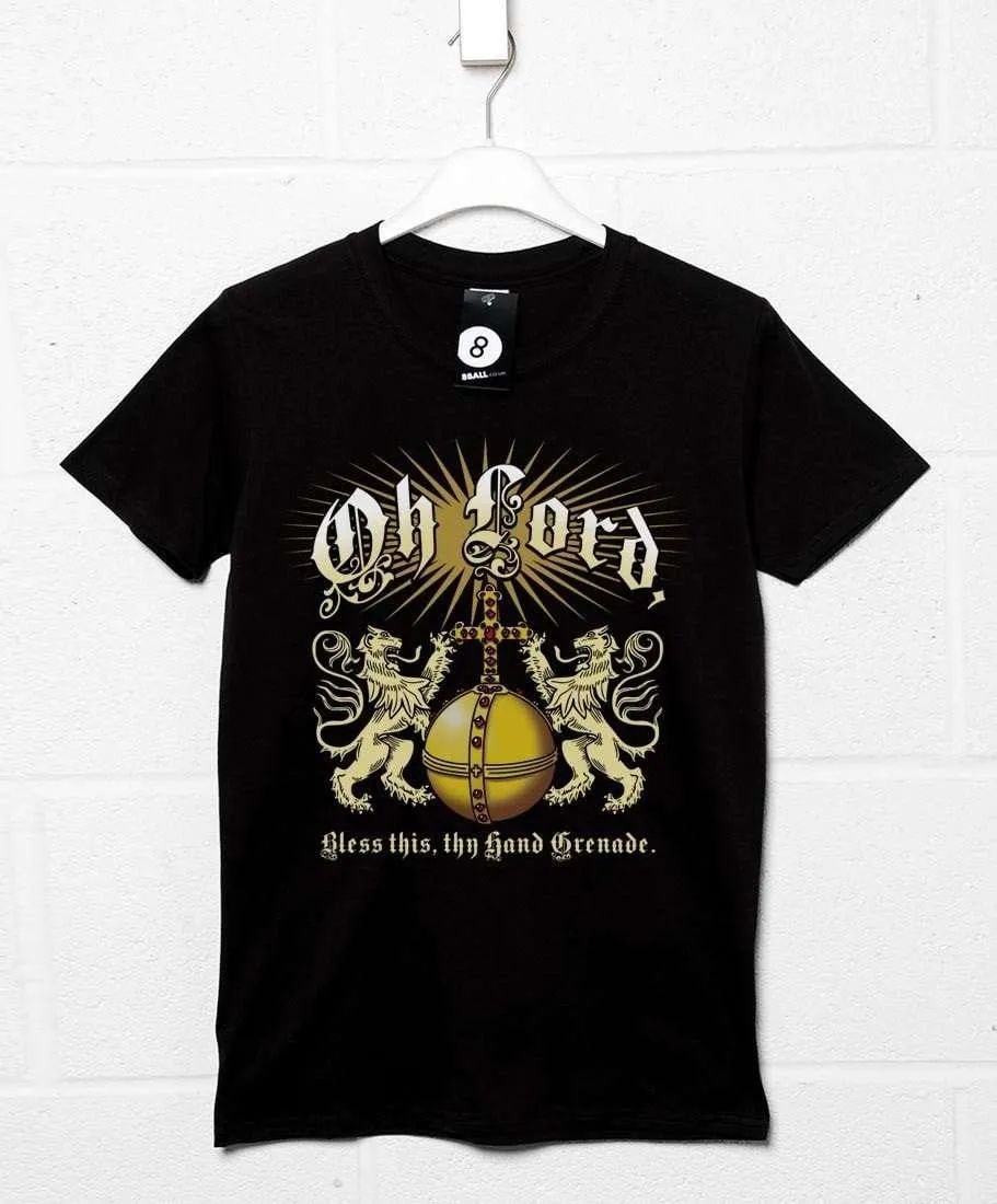 Lord Bless Thy Hand Grenade T-Shirt Inspired By The Holy Grail sold by 8Ball