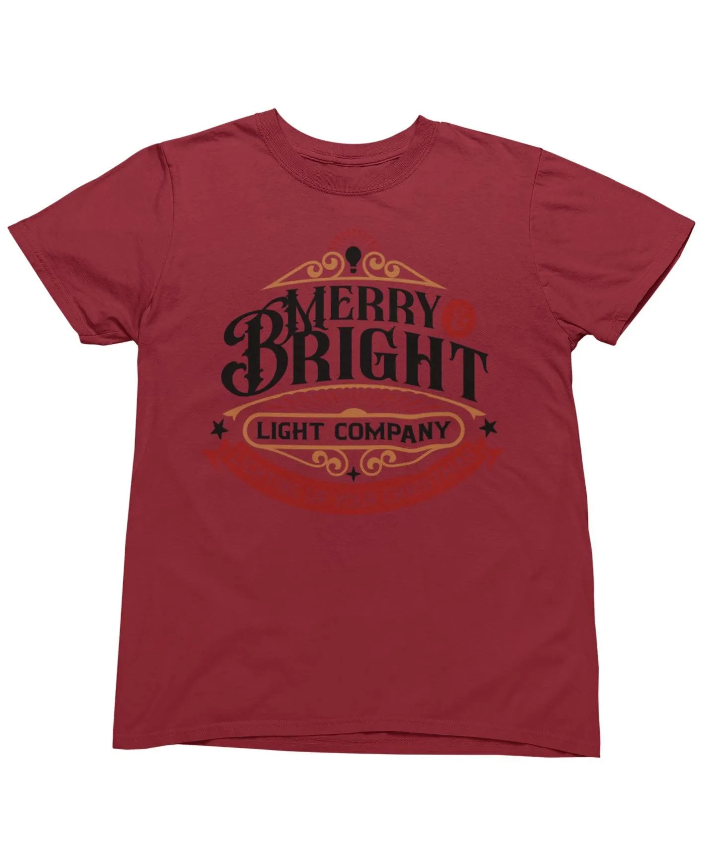 Merry Bright Light Company Christmas T-Shirt sold by 8Ball product image thumbnail 4