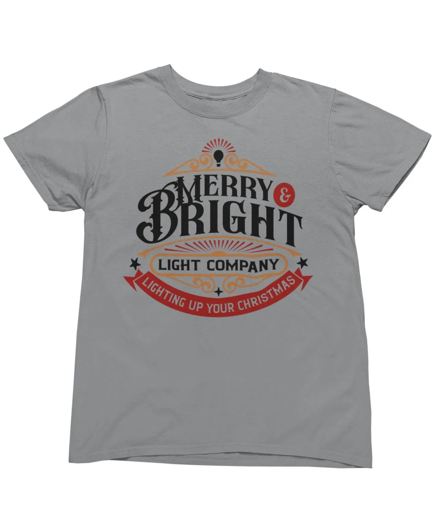 Merry Bright Light Company Christmas T-Shirt sold by 8Ball product image thumbnail 3
